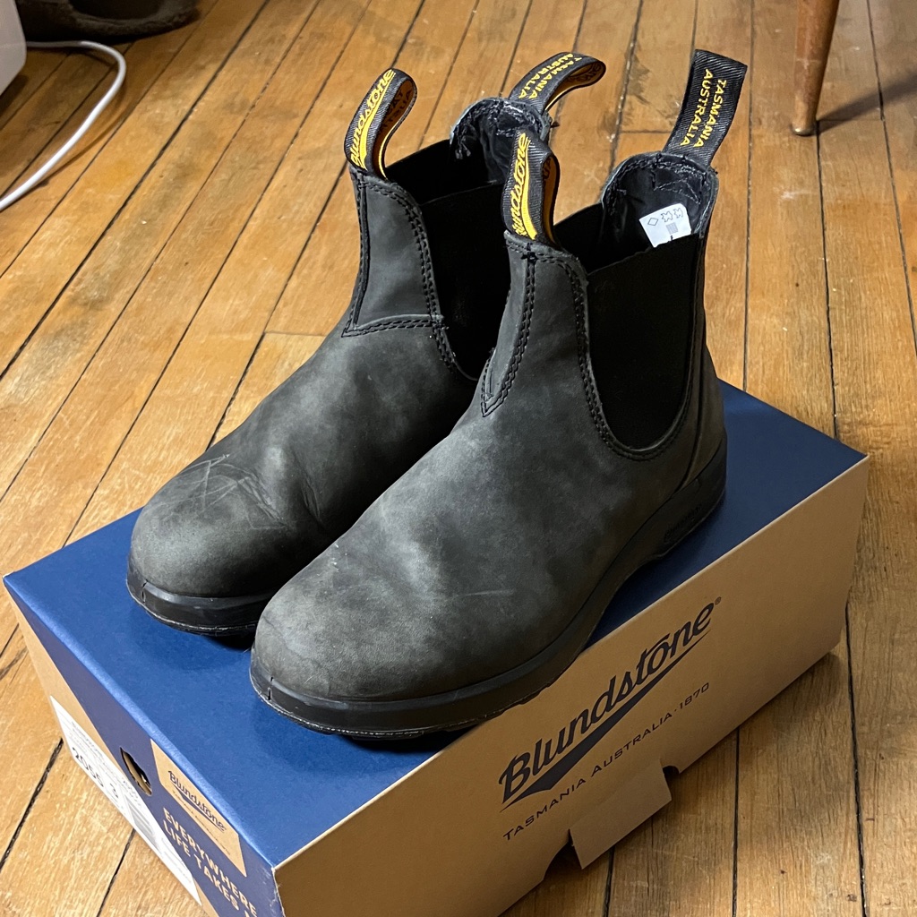Blundstone All-Terrain Unisex Chelsea Boots In Rustic Black Size 6 / 3